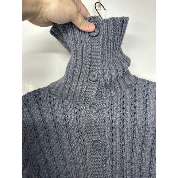 American Eagle Women’s Chunky Knit Cardigan Sweater Button Front Size Small - Picture 4 of 8